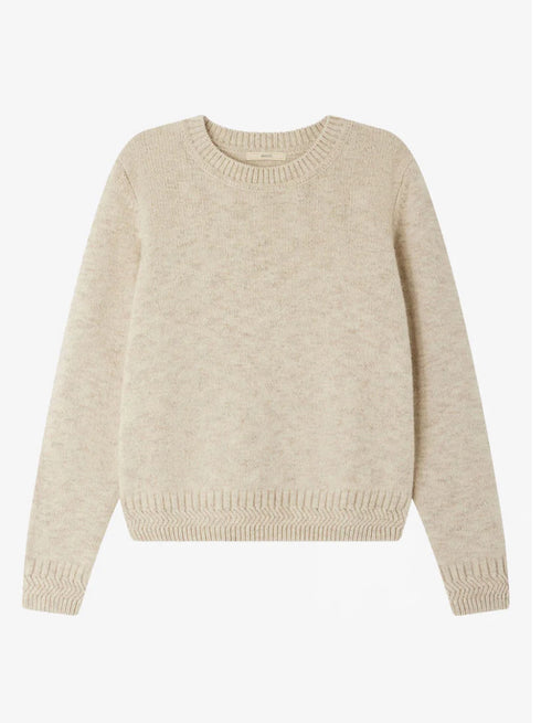Sessùn round neck jumper silty calcaire
